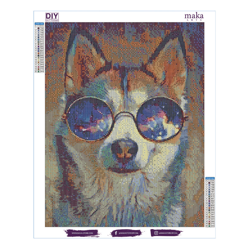 DP HUSKY DUSKY 40X50 CM